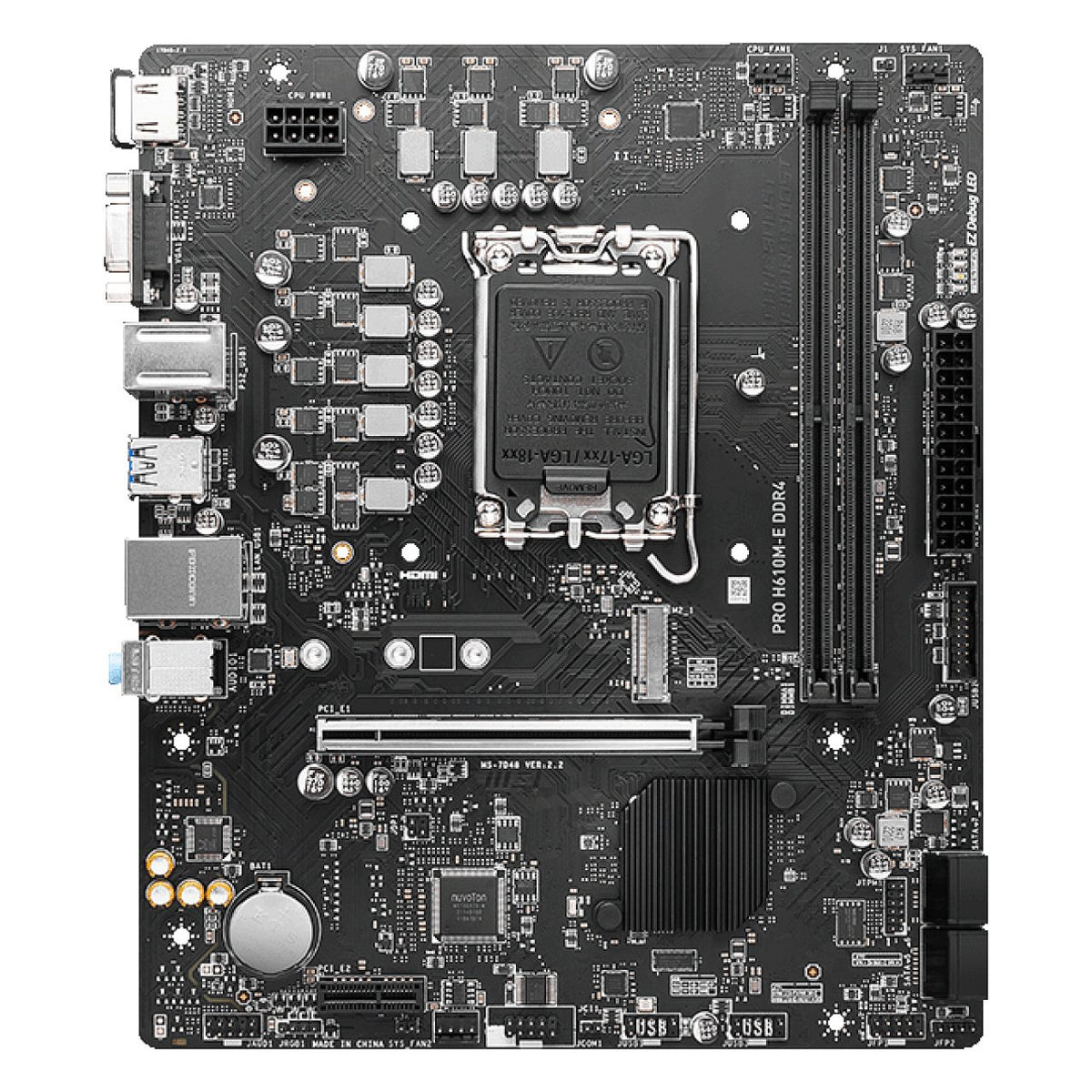 1700 MSI H610M-E PRO mATX D4