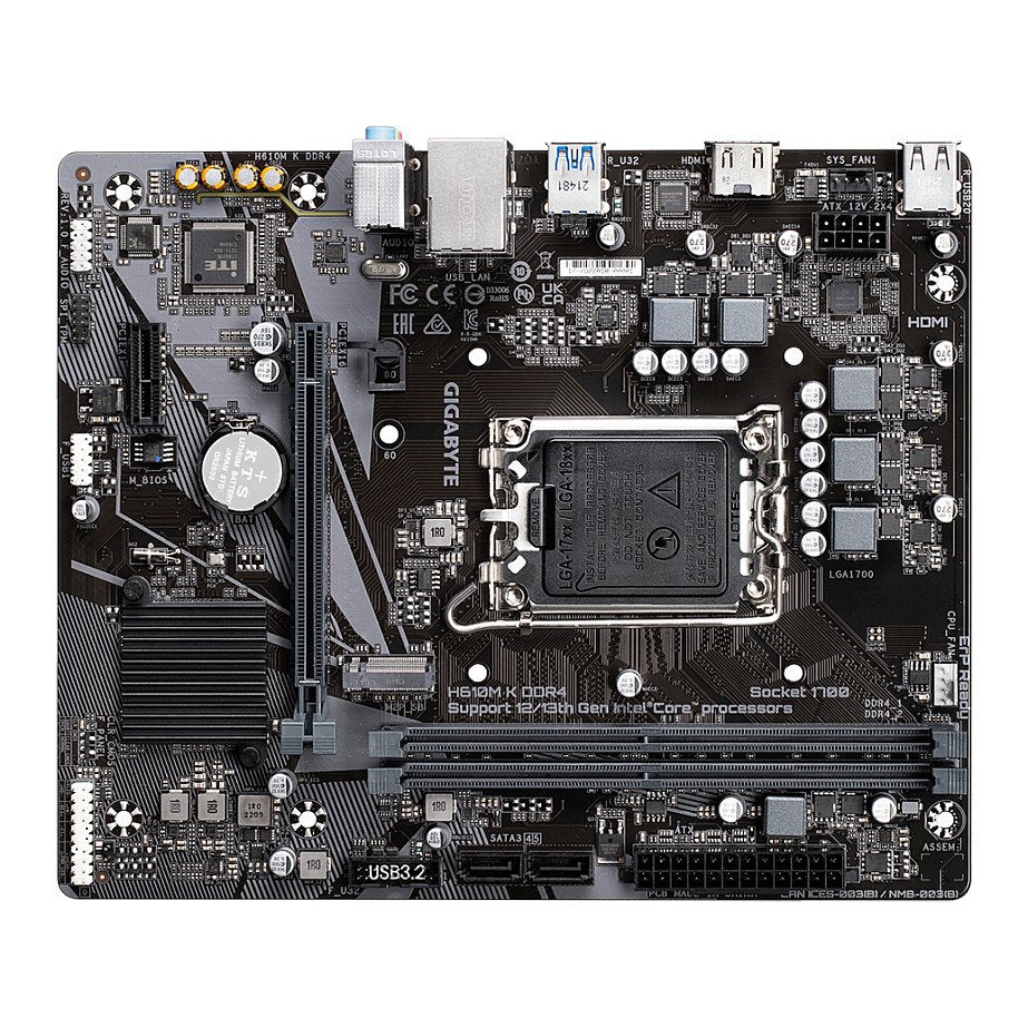 1700 Gigabyte H610M K mATX D4