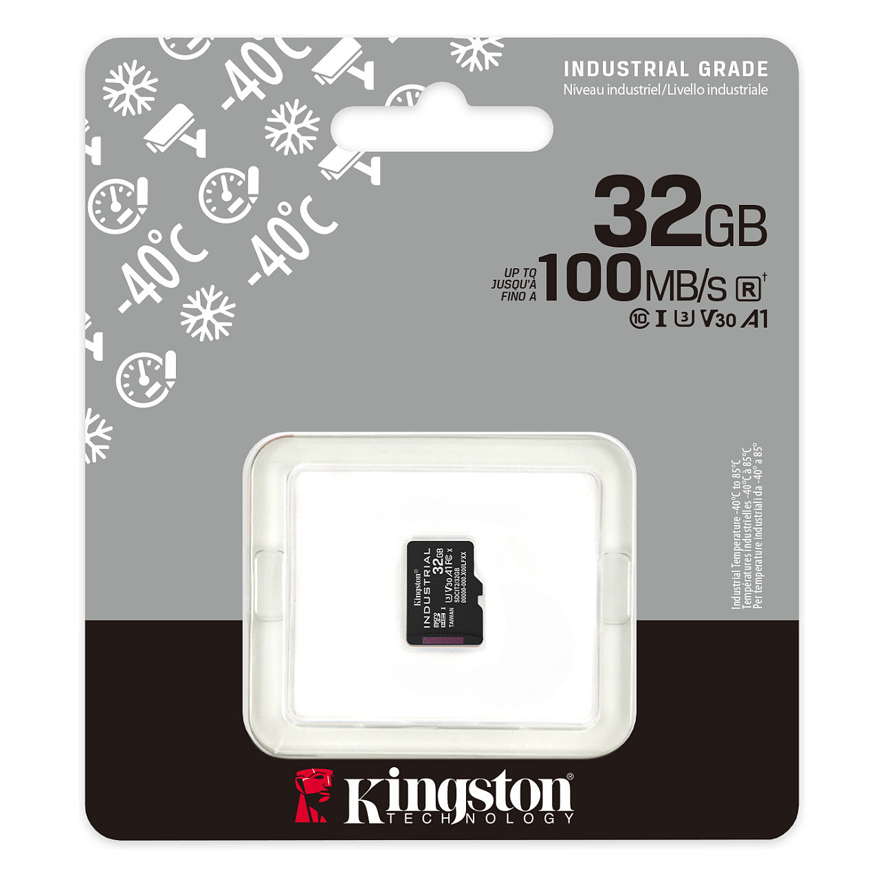 CARD 32GB Kingston Industrial microHC 100MB/s