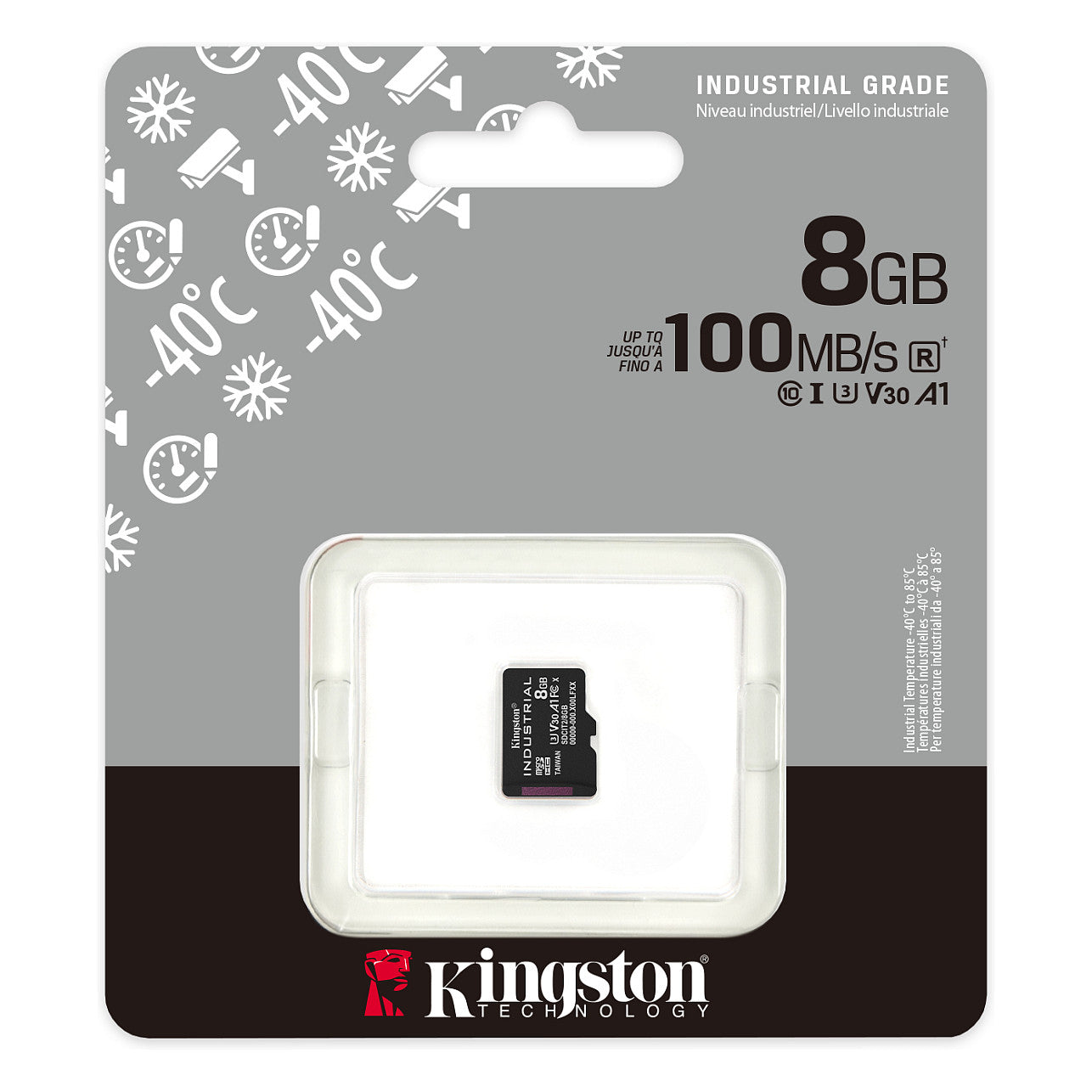 CARD 8GB Kingston Industrial microHC 100MB/s