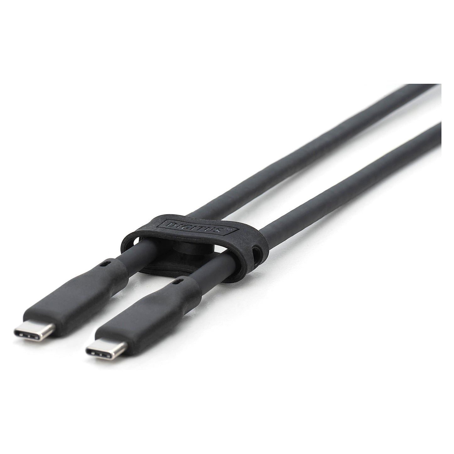 DIGITUS USB 3.2 Kabel Typ C -C Silikon St/St 0,5m schwarz
