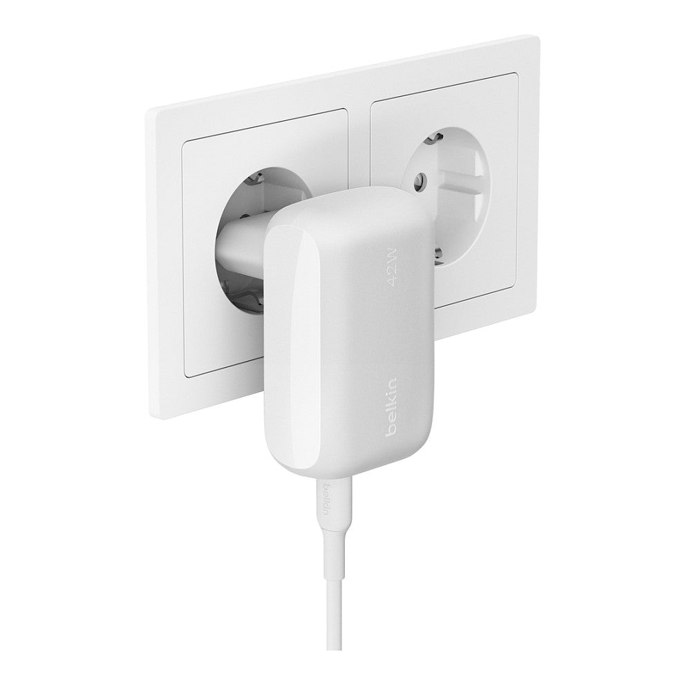Belkin BOOST CHARGE 42W Dual Ladegerät mit PD+PPS, w