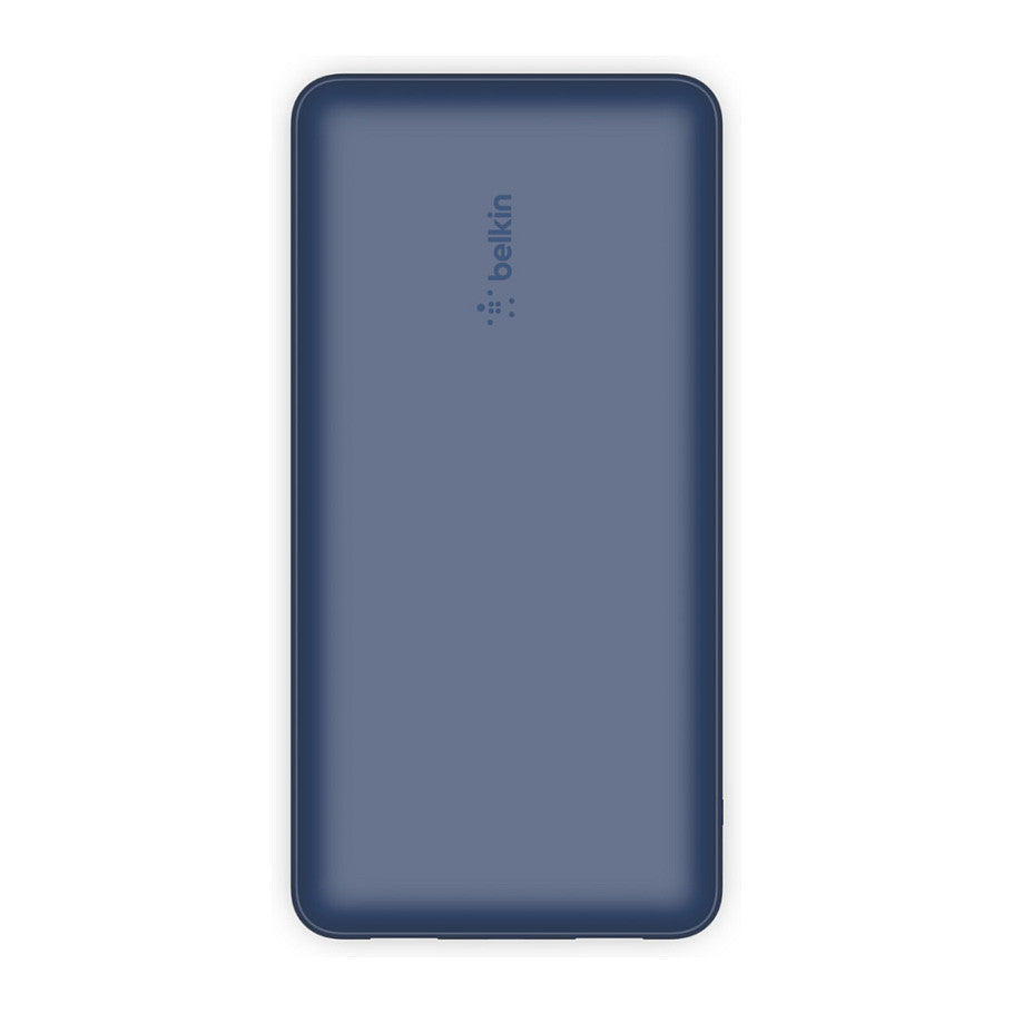 Belkin BOOST CHARGE Powerbank, 20.000mAh 15W, USB-A & -C, blue