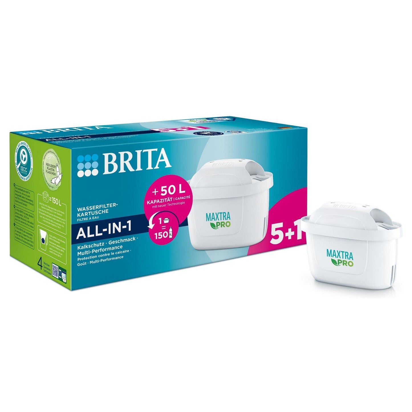 BRITA Tischwasserfilter Maxtra Pro Filterkartusche 5+1 Pack