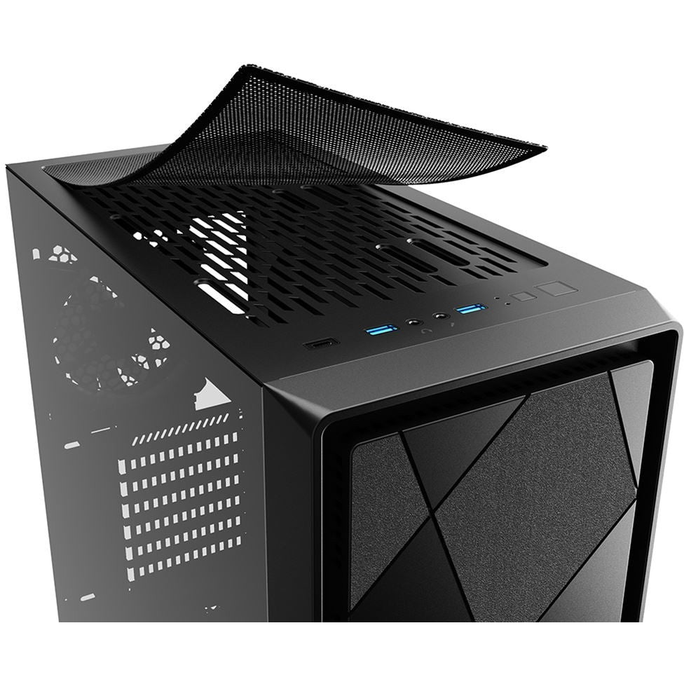 Midi Sharkoon VS8 RGB Black