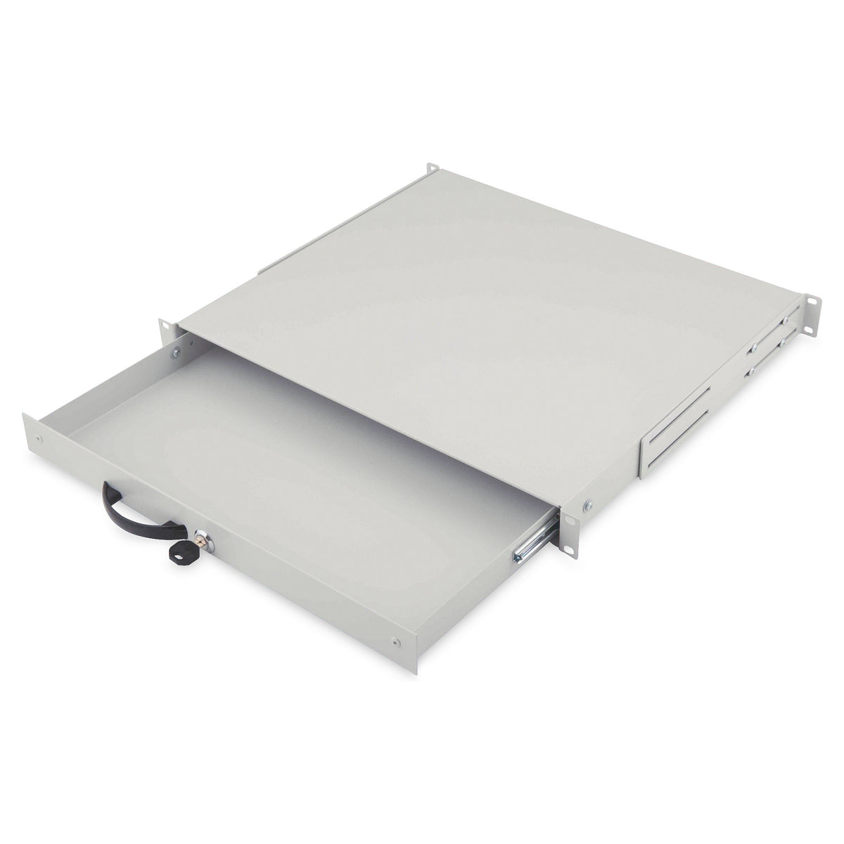 DIGITUS Schublade 1HE 483mm grau abschließbar