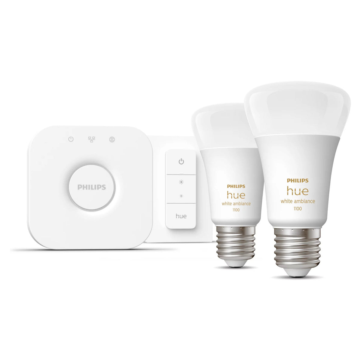 Philips Hue White Ambiance E27 8W 2er Starter Set inkl DS