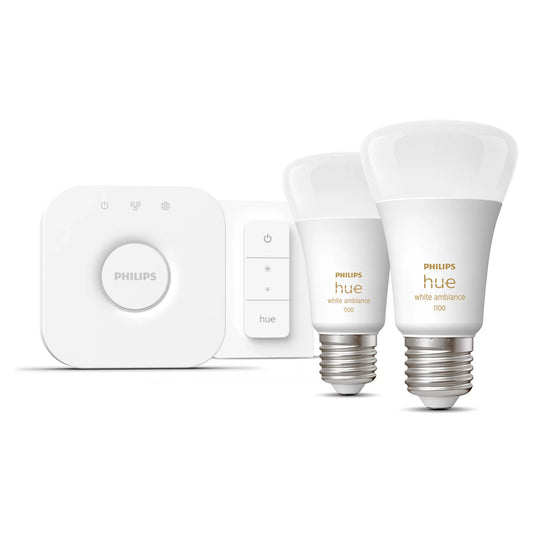 Philips Hue White Ambiance E27 8W 2er Starter Set inkl DS