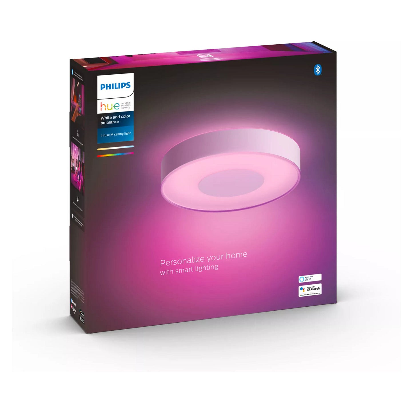Philips Hue White & Color Ambiance Infuse Deckenleuchte M Weiß 2400lm