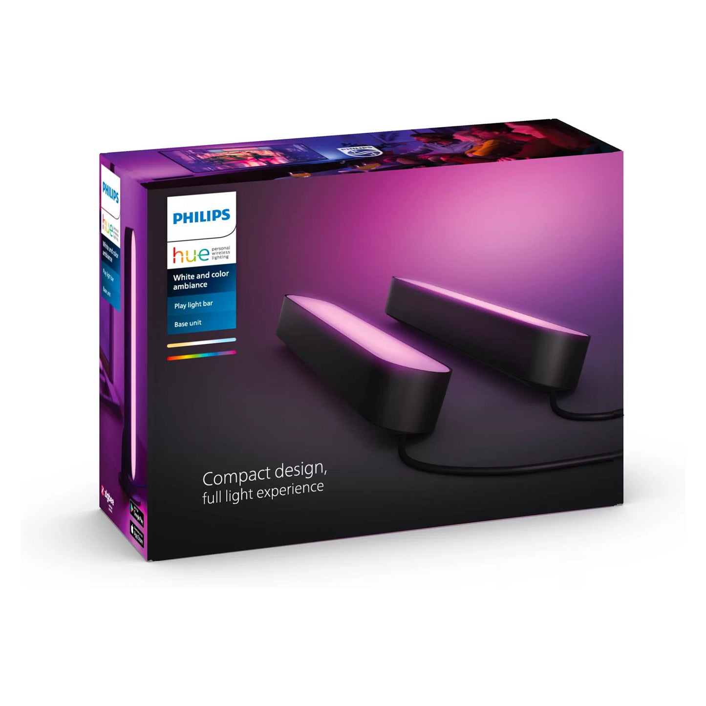Philips Hue White&Col. Amb. Play 2x Lightbar schw 2x530lm.