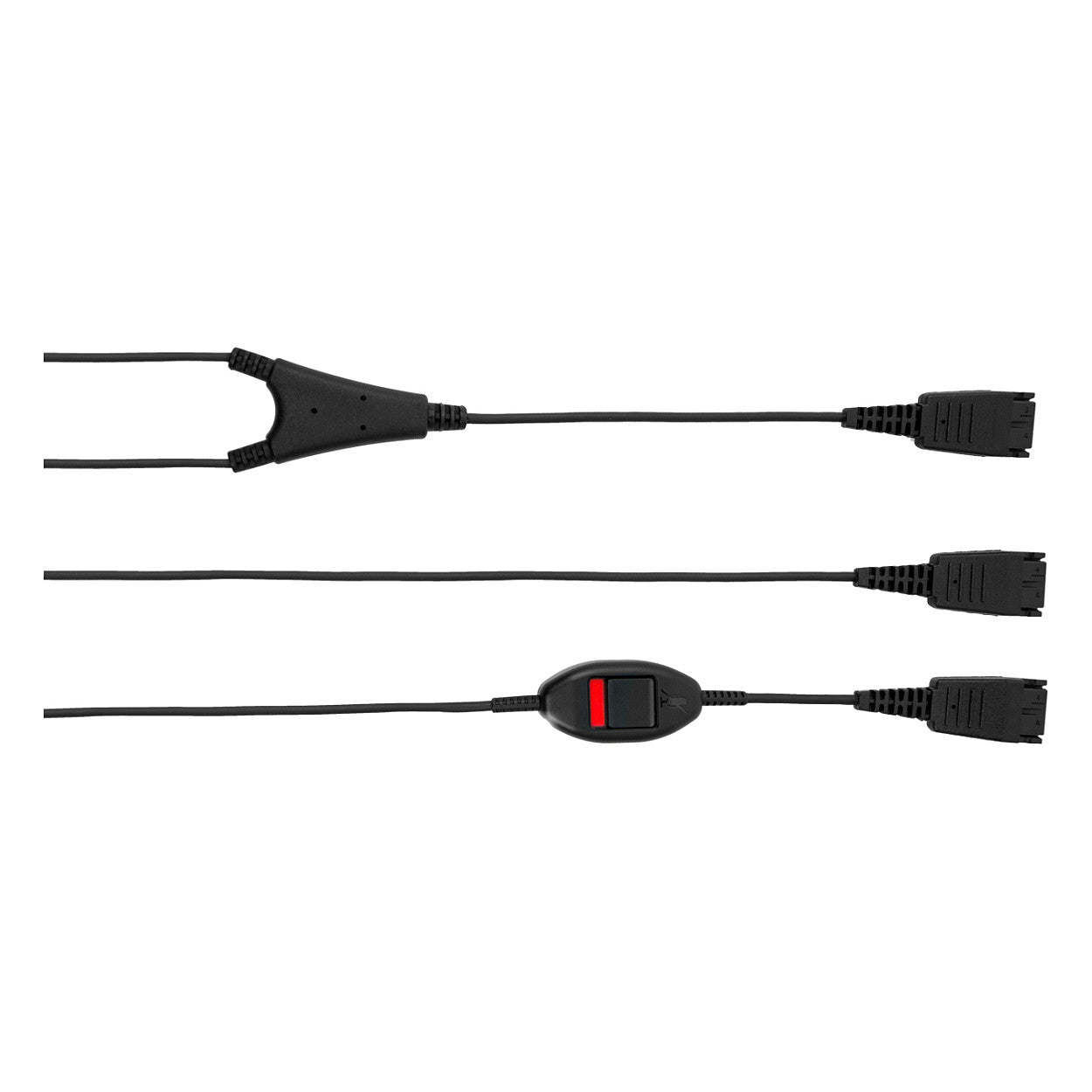 Jabra Supervisorkabel: QD auf 2x QD (incl. Mute-Switch)