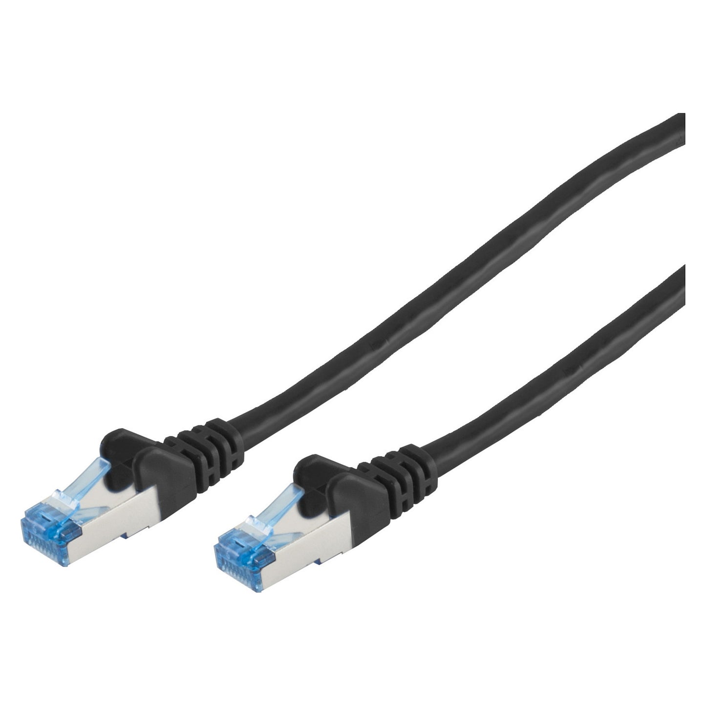 Patchkabel CAT6a RJ45 S/FTP PiMF 0,5m Schwarz