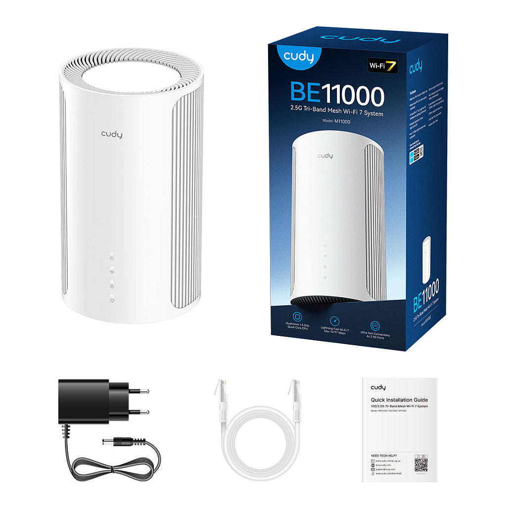 Cudy BE11000 Tri-Band Wi-Fi 7 Mesh 2.5G Solution