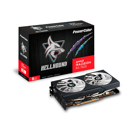 RX 7600 8GB PowerColor Hellhound Radeon GDDR6
