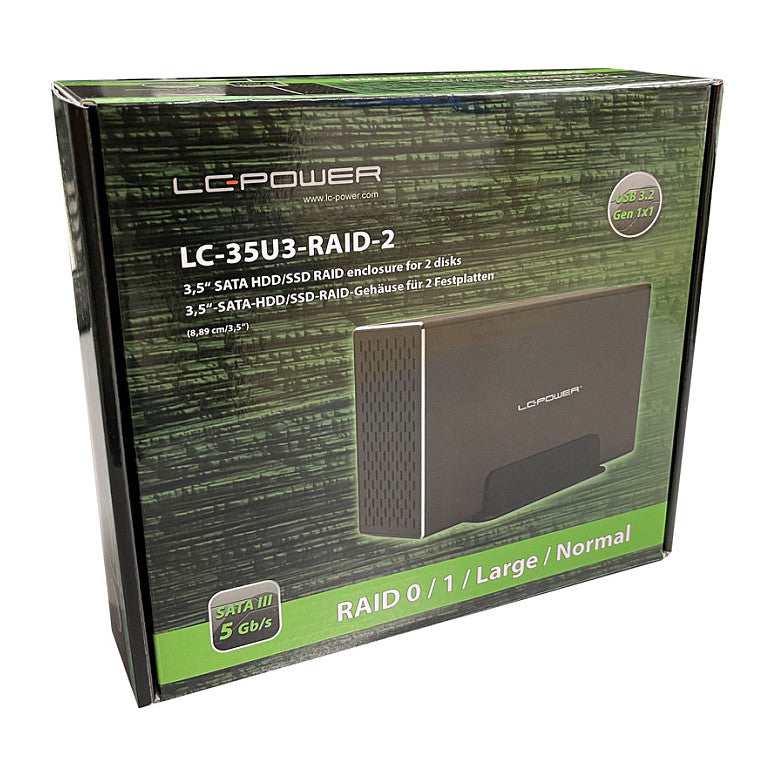 LC-Power Speichergehäuse LC-35U3-RAID-2