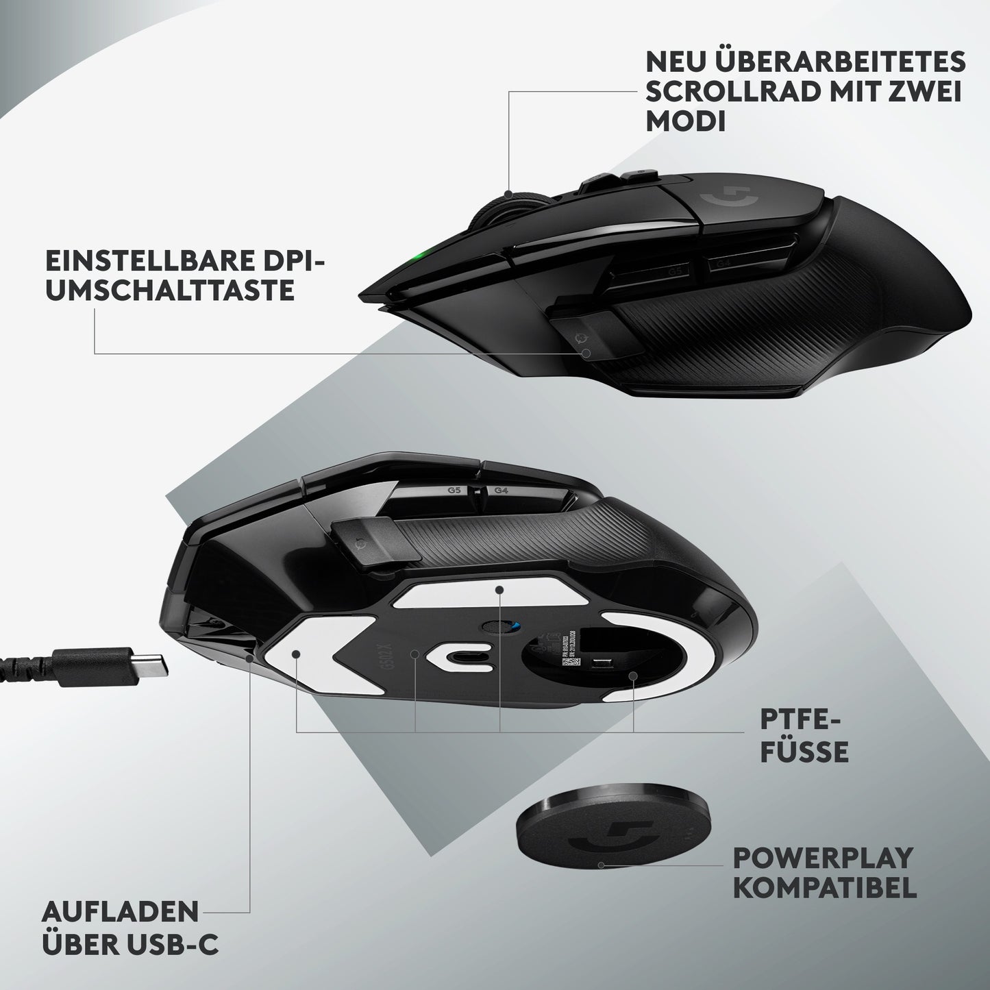 Logitech Mouse G502 X LIGHTSPEED Gaming Wireless black