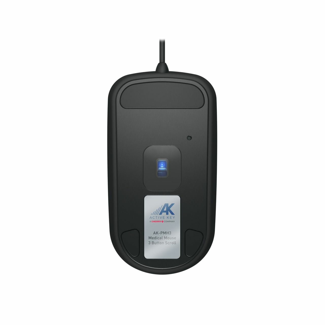 Cherry Mouse AK-PMH3 Medical 3-Button Scroll corded sealed Black IP68 kabelgebunden. 3-Button-Scroll-Steuerung. IP68