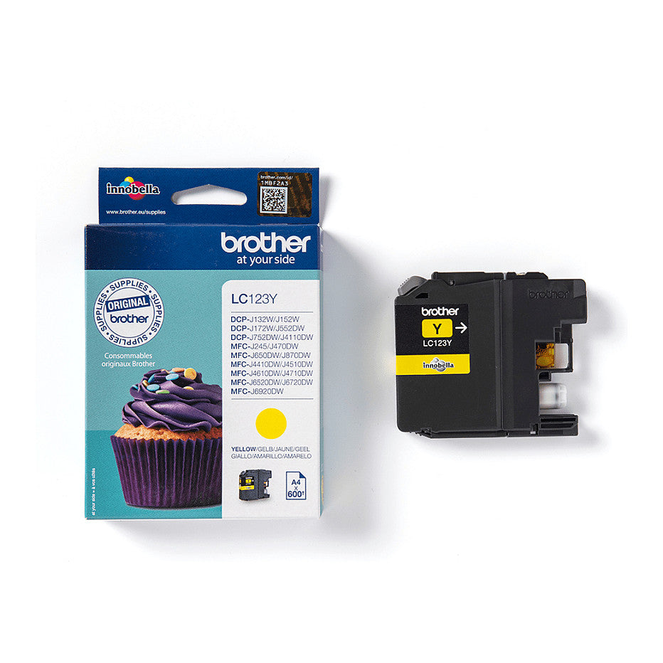 Brother Tinte LC-123Y Gelb bis zu 600 Seiten nach ISO/IEC 24711