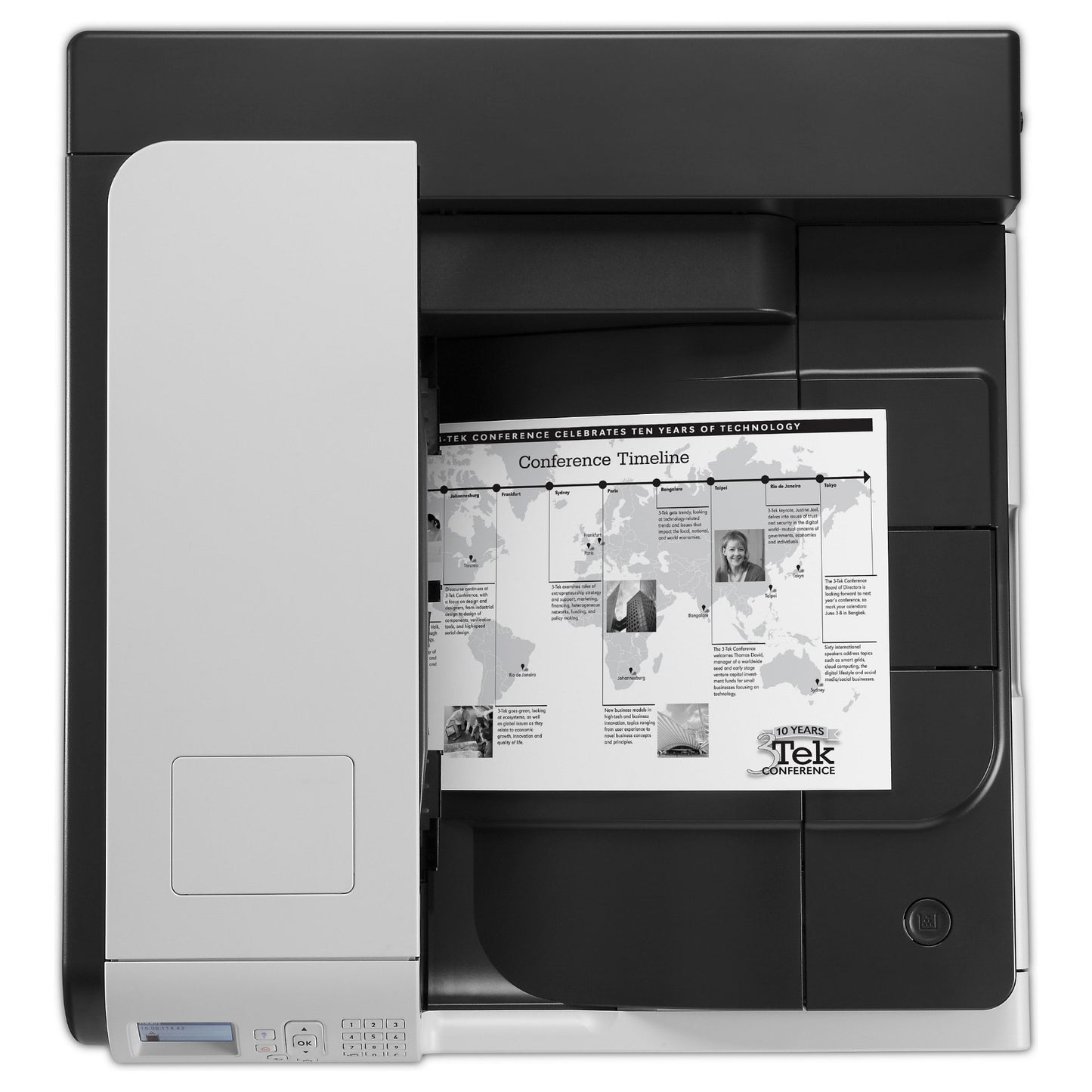 L HP LaserJet Enterprise M712dn S/W-Laserdurcker A3 LAN Duplex