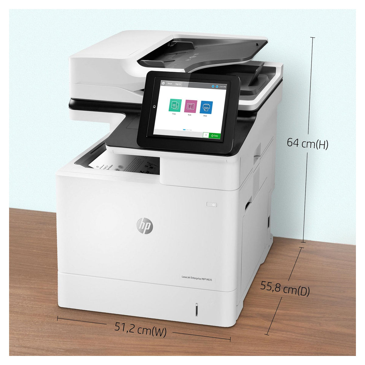 HP LaserJet Enterprise MFP M635h Laser-Multifunktionsdrucker 3in1 A4 LAN Duplex ADF