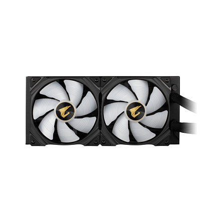 K Cooler GIGABYTE AORUS WATERFORCE X 280 All-in-one Liquid Cooler with Circular LCD Display Black