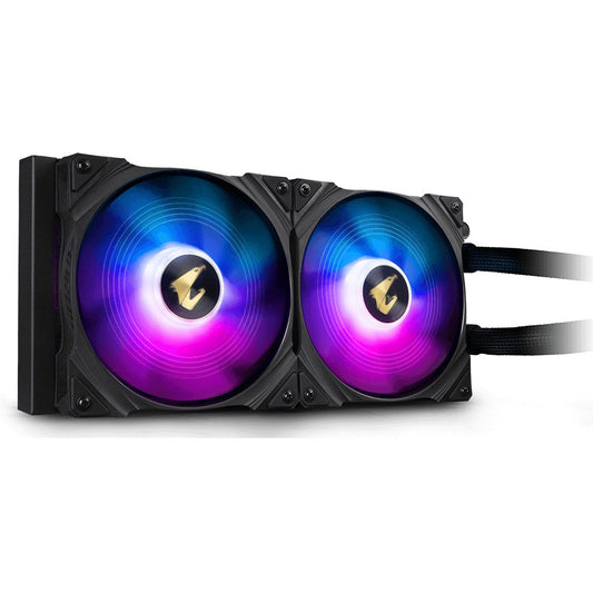 K Cooler GIGABYTE AORUS WATERFORCE 280LIQUID CPU COOLER with ARGB display