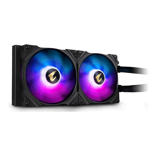 K Cooler GIGABYTE AORUS WATERFORCE 280LIQUID CPU COOLER with ARGB display