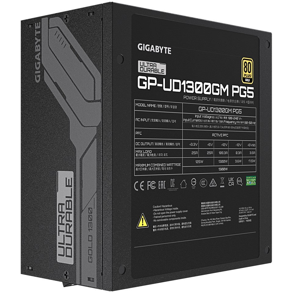 1300W GIGABYTE GP-UD1300GM PG5 80+ Gold