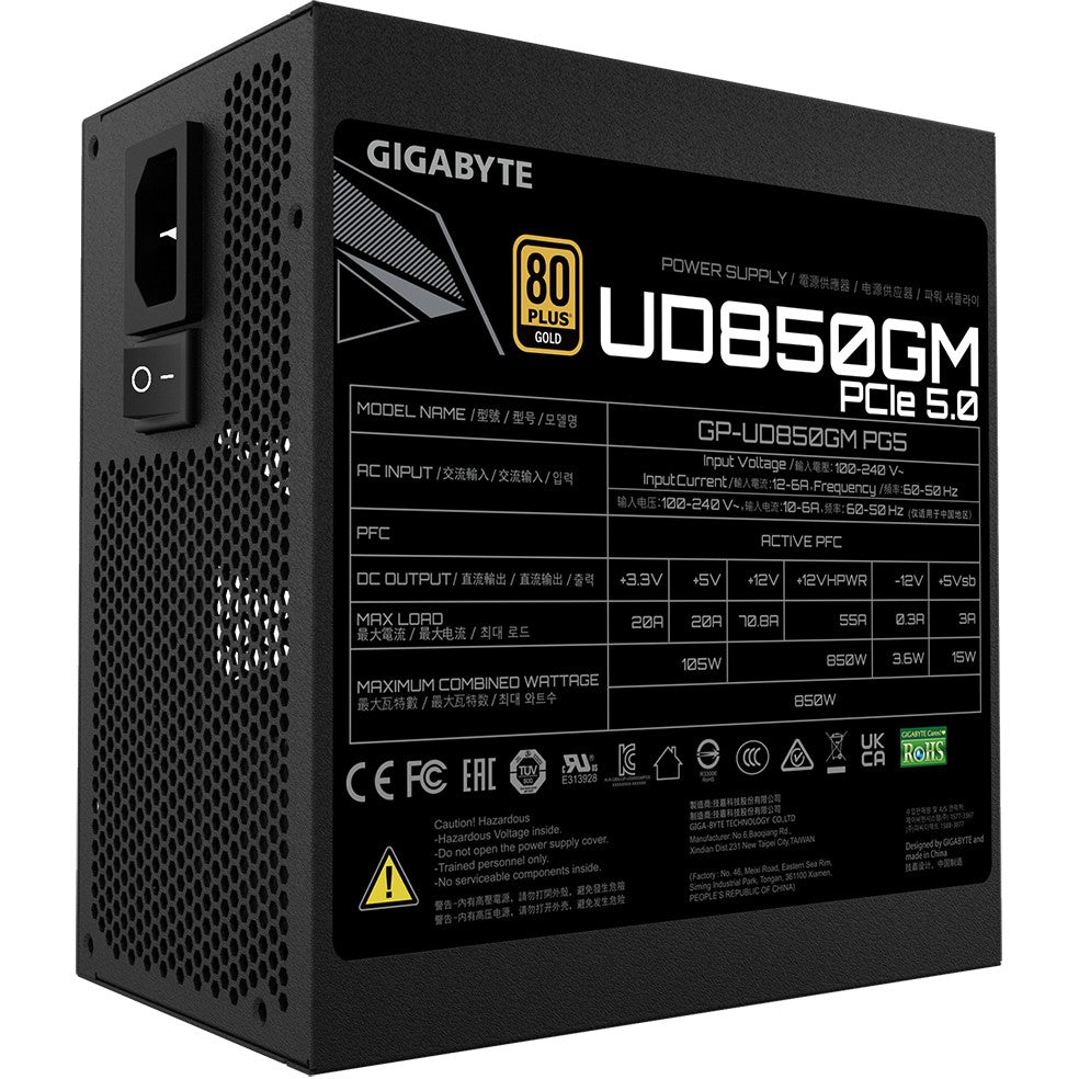 850W GIGABYTE GP-UD850GM PG5 80+ Gold