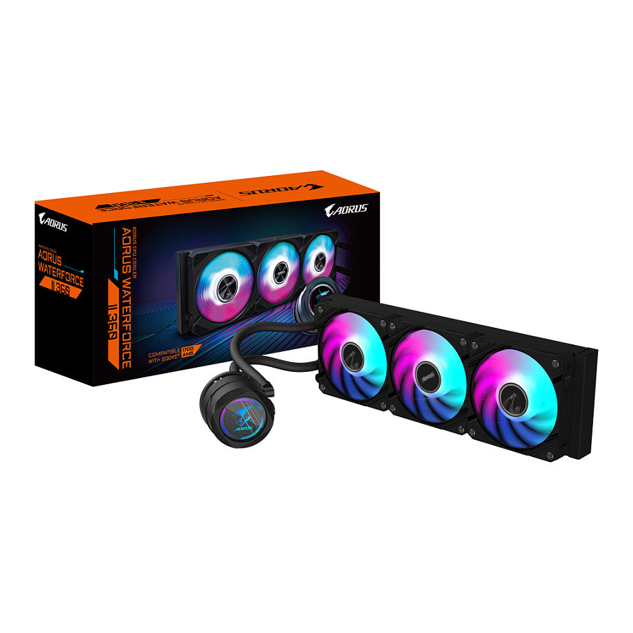 K Cooler GIGABYTE AORUS WATERFORCE II 360 AIO Liquid CPU Cooler