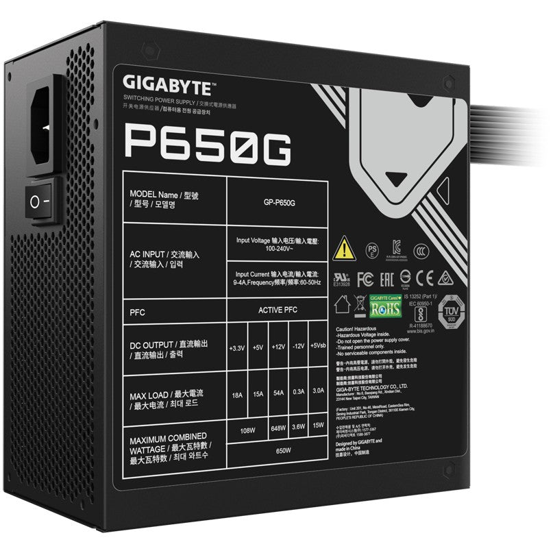 650W GIGABYTE GP-P650G 80+ Bronze