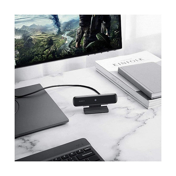Aukey PC-W1 Stream Series Full HD Webcam with 1/2,7"-CMOS Sensor black
