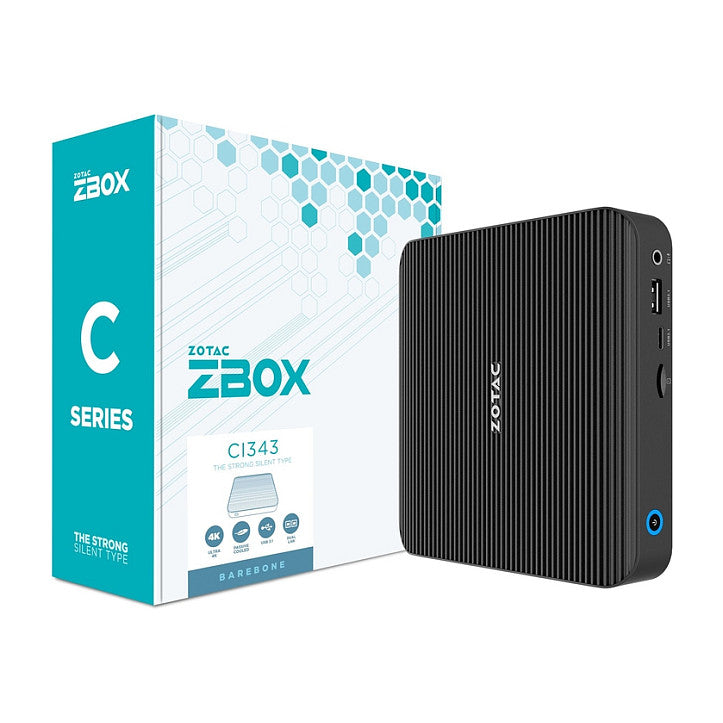 ZBOX CI343 NANO Mini-PC Barebone Intel N100 2xDDR5 SODIMM SATA M.2