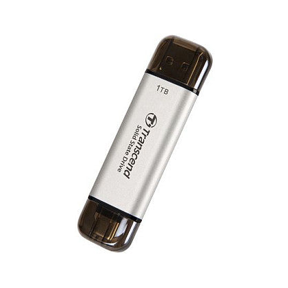TRANSCEND ESD310S 1TB External SSD USB 10Gbps Type C/A Silver