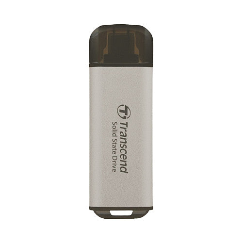 TRANSCEND ESD300S 512GB External SSD USB 10Gbps Type C Silver