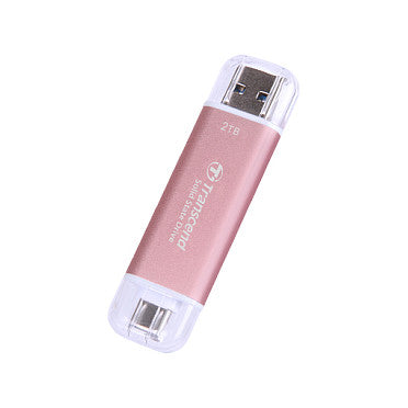 TRANSCEND ESD310P 2TB External SSD USB 10Gbps Type C/A Pink