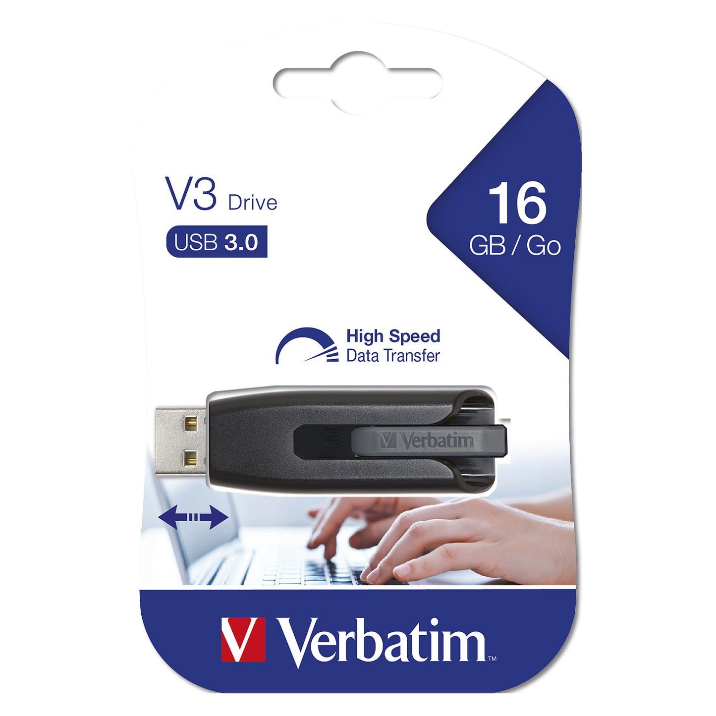 STICK 16GB USB 3.2 Verbatim Store'n'Go V3 Black
