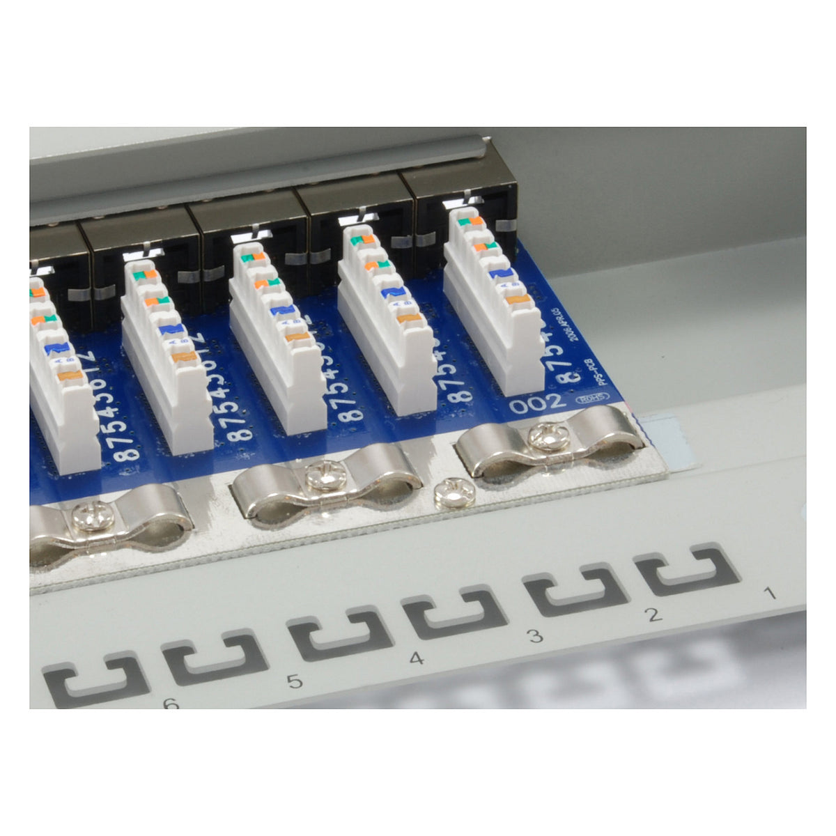 Equip Patchpanel 16x RJ45 Cat6 19" FTP 1HE ISO/IEC hellgrau