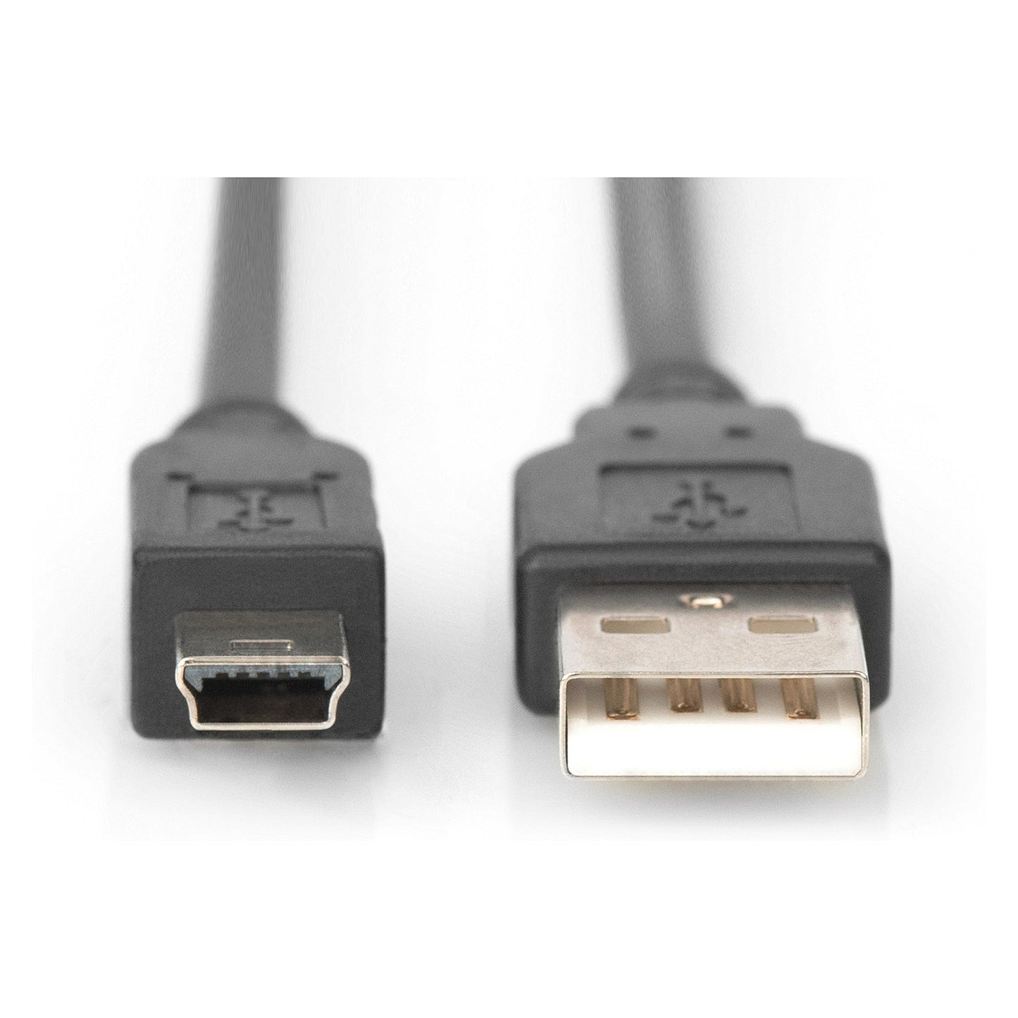 DIGITUS USB 2.0 Anschlusskabel Typ A -mini B St/St 1.0m, sw