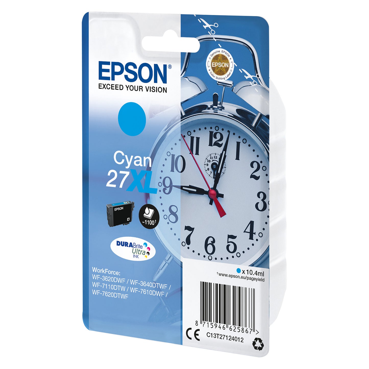 Epson C13T27124012 cyan HC