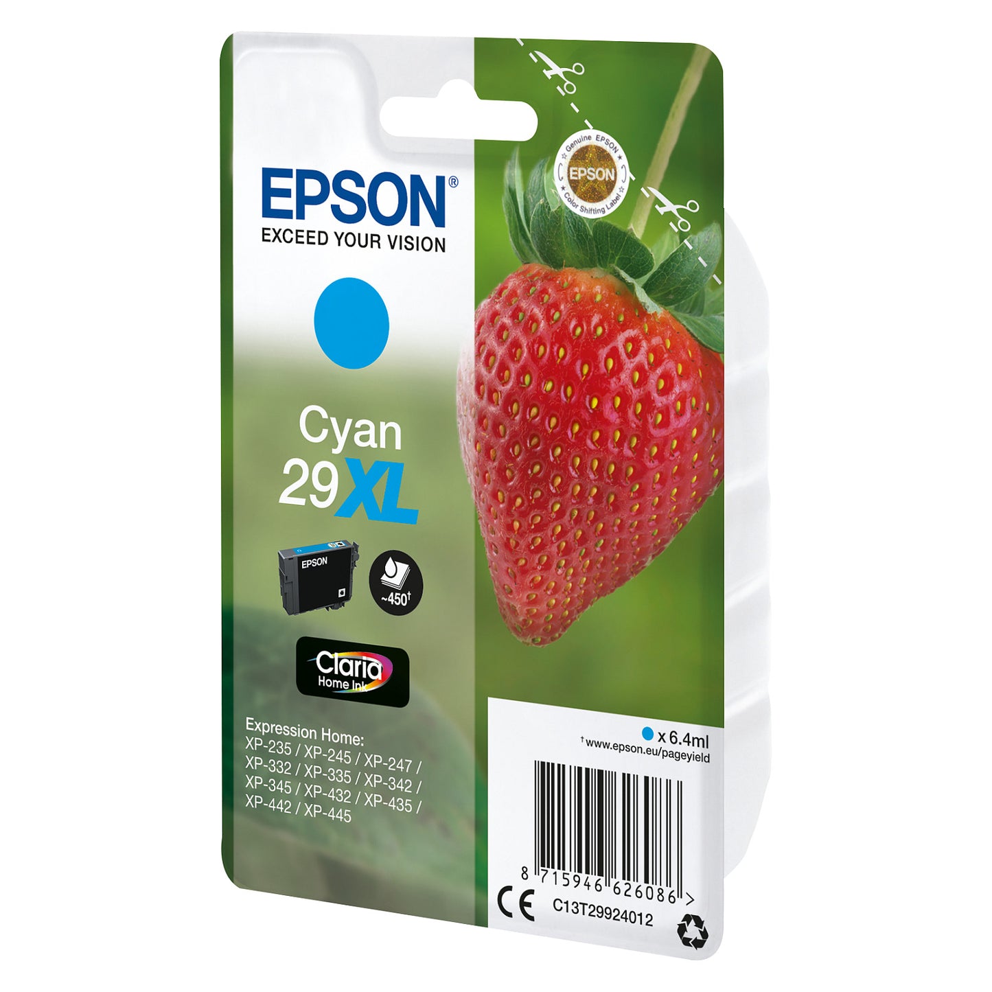 Epson Tinte 29XL C13T29924012 Cyan