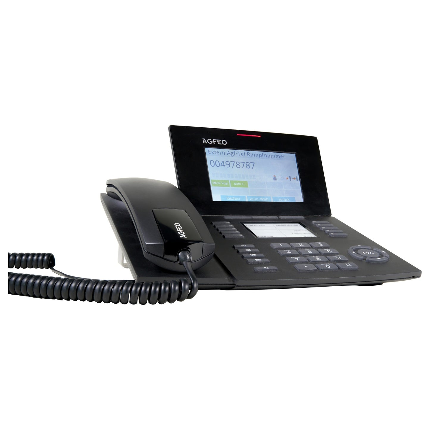 AGFEO ST 56 IP SENSORfon schwarz