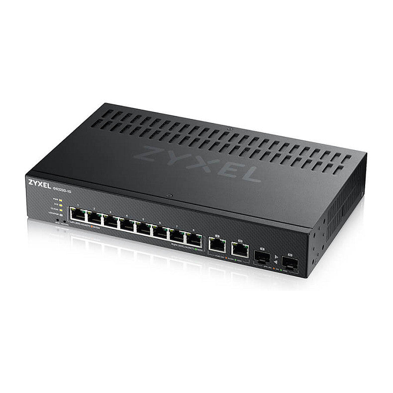 8+2P Zyxel GS2220-10 M RM