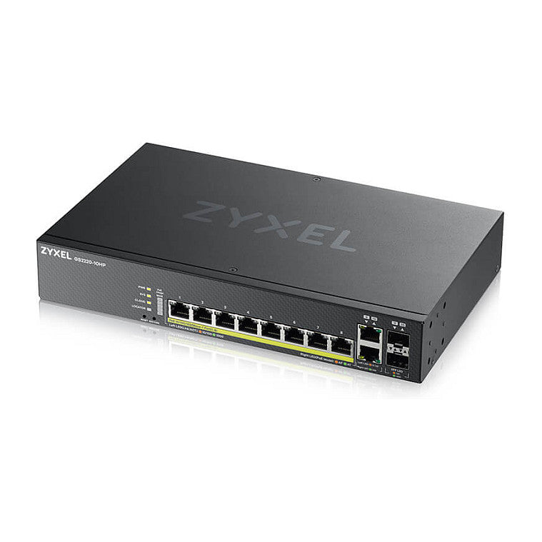 8+2P Zyxel GS2220-10HP POE M RM