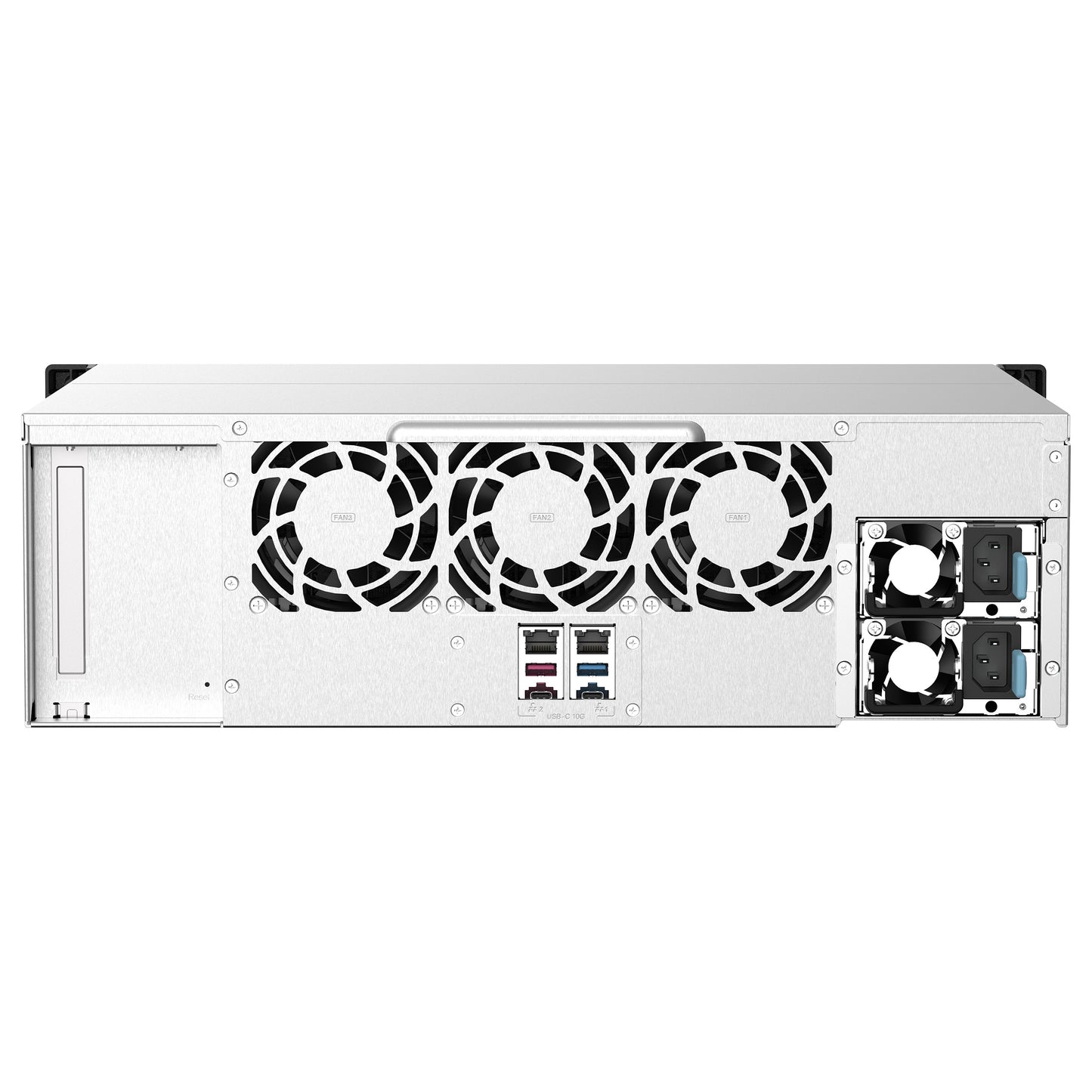 QNAP 16-Bay-Rackmount-NAS AMD Ryzen V1000-Serie V1500B 4C/8T 2,2GHz 16GB DDR4-RAM 2x2,5 GbE LAN optionale 10GbE und M.2