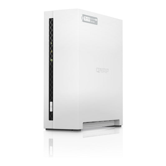 QNAP TS-133 1 bay ARM 1.8GHz Quad core 1xSATA 6Gb/s 2GB DDR4 1xGbE 1xUSB3.2 Gen1 and 1xUSB2.0