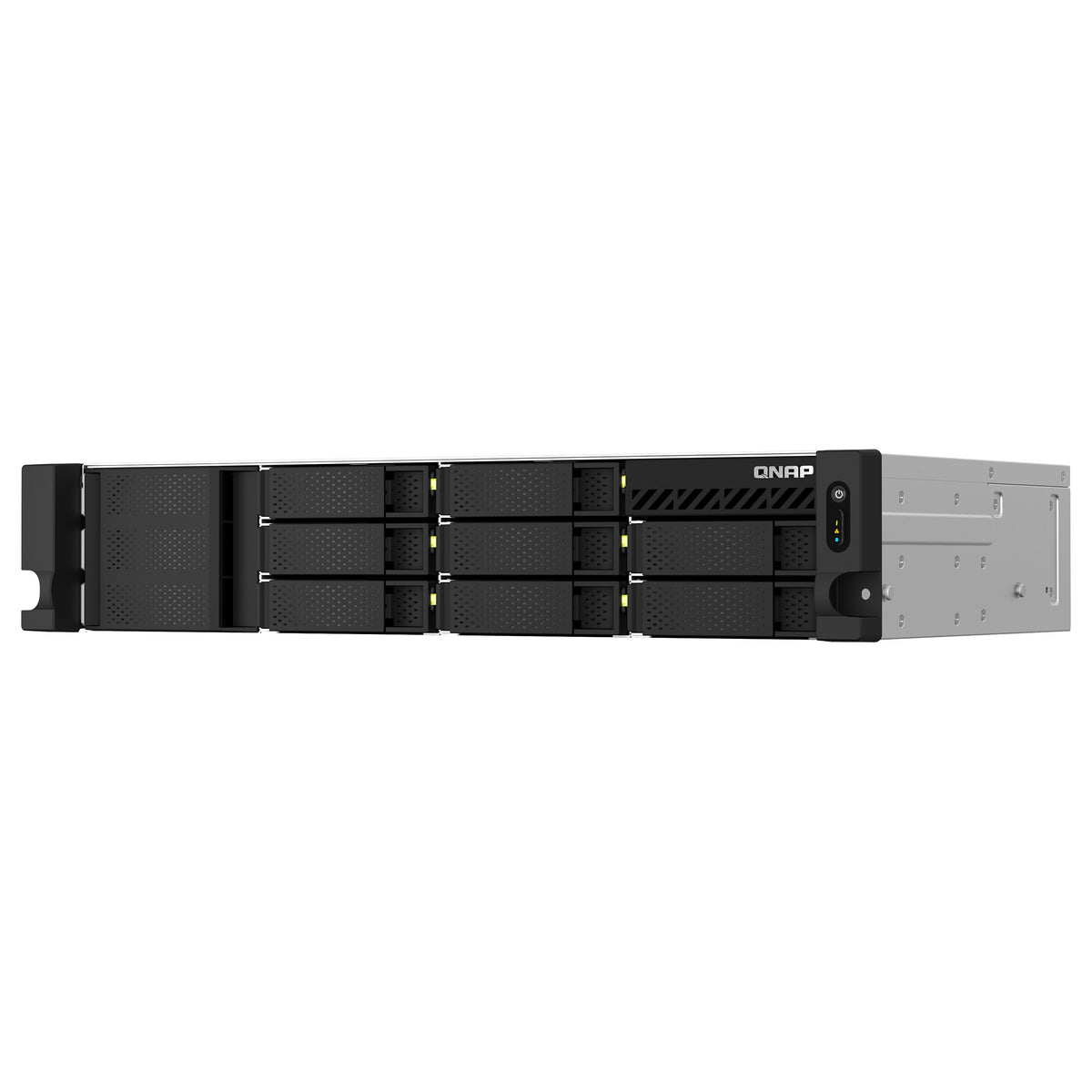QNAP TS-864eU-8G 2U 8-bay short depth 30,48cm 12Zoll rackmount NAS Intel Celeron N5095 quad-core 8GB 8x3.5/2.5 SATA 1x300W PSU