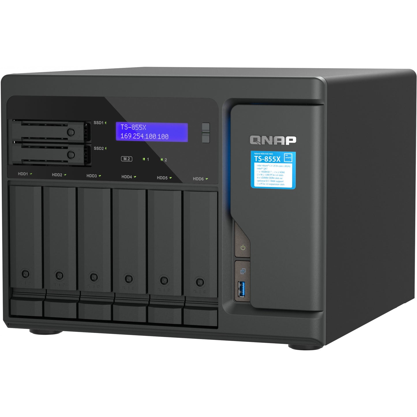 QNAP TS-855X-8G 8 Bay tower NAS Intel Atom C5125 8GB DDR4