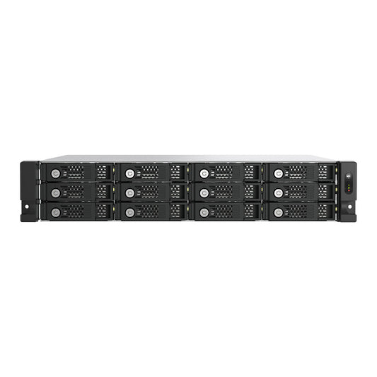 QNAP TL-R1200PES-RP 12-bay 2U rackmount PCIe interface SATA JBOD expansion enclosure 6,35/8,89cm 2,5/3,5Zoll
