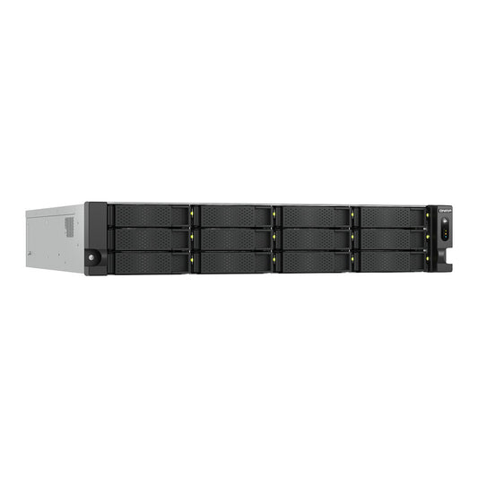 QNAP TS-h1277AXU-RP-R5-16G 2U 12-bay NAS AMD Ryzen 5 Pro 7645 6C/12T boost up to 5.1GHz 16GB DDR5 non-ECC RAM